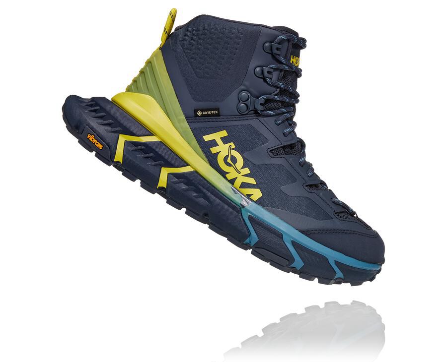 Hoka One One Tennine Hike Gore-Tex Vandringsskor Dam - Blå - CKLEQ-7196